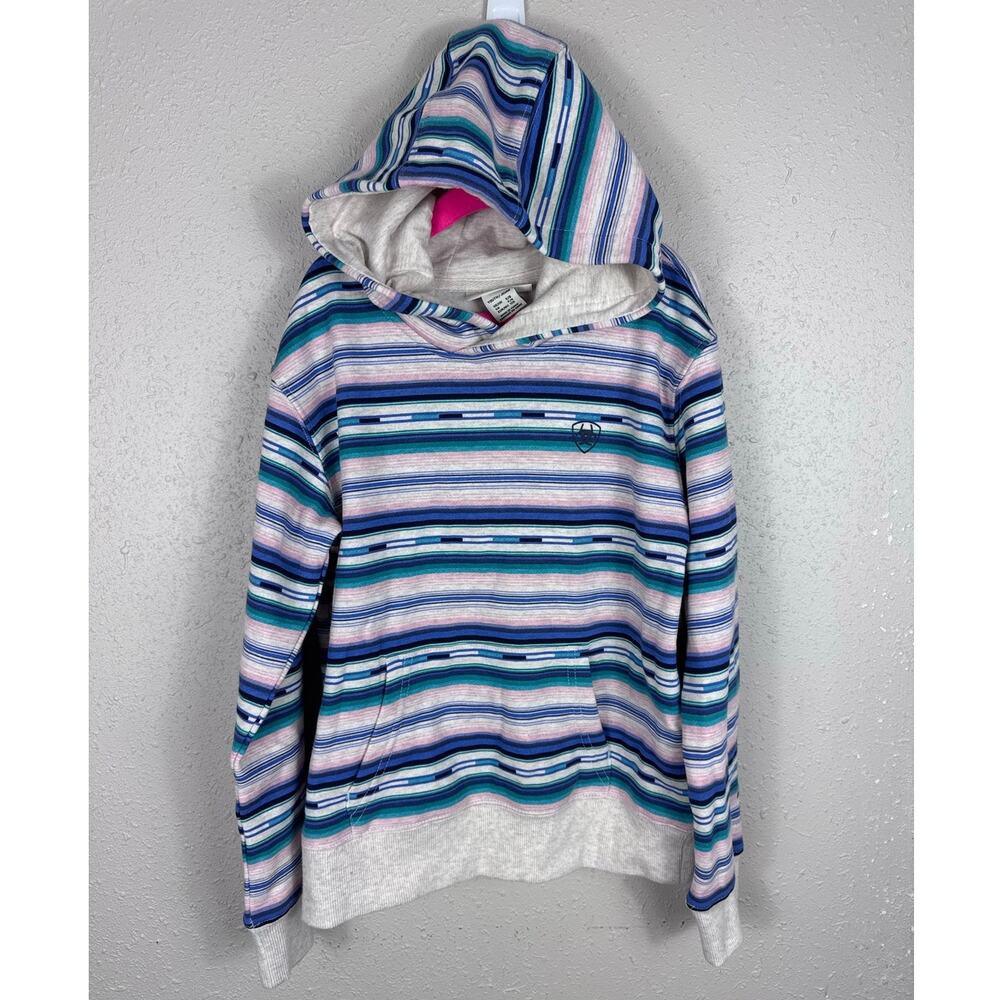 Ariat Youth Striped Hoodie Size Small/8